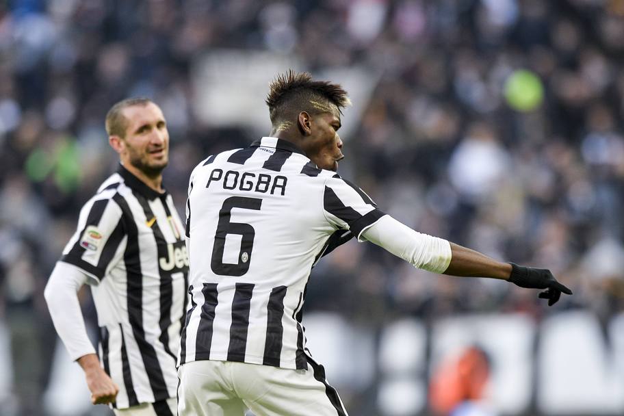 Juventus-Chievo finisce 2-0: il man of the match  Paul Pogba, autore del gol del vantaggio. LaPresse
